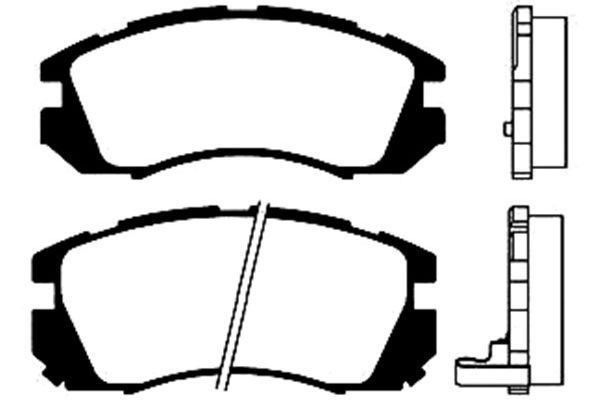 KAVO PARTS Комплект тормозных колодок, дисковый тормоз BP-8005